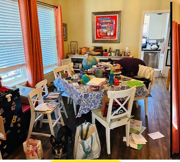 Before organization — Dining & Living
