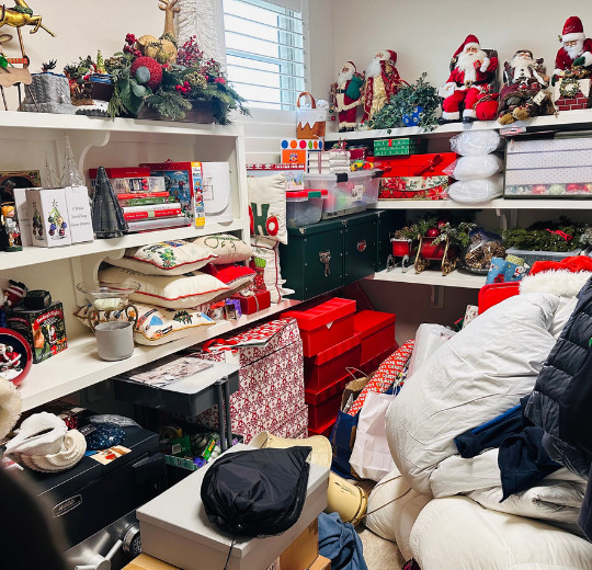 Before organization — Holiday Storage Room